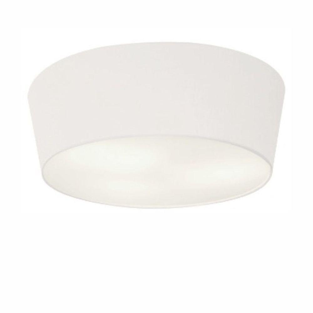 Plafon Cone Md-3004 Cúpula Em Tecido 15/50x40cm Branco - Bivolt - 1