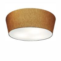 Plafon Cone Md-3004 Cúpula Em Tecido 15/50x40cm Palha - Bivolt - 1