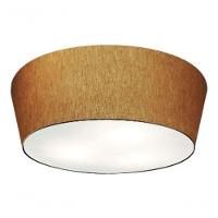 Plafon Cone Md-3004 Cúpula Em Tecido 15/50x40cm Palha - Bivolt - 3