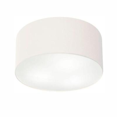 Plafon Cilíndrico Md-3048 Cúpula Em Tecido 50x21cm Branco - Bivolt