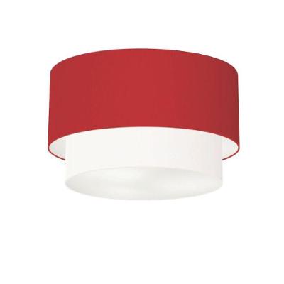 Plafon De Sobrepor Cilíndrico Sp-3045 Cúpula Cor Bordo Branco