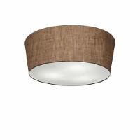 Plafon Cone Md-3003 Cúpula Em Tecido 12/40x35cm Café - Bivolt - 1