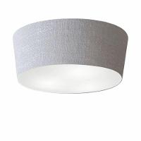 Plafon Cone Md-3004 Cúpula Em Tecido 15/50x40cm Rústico Cinza - Bivolt - 1