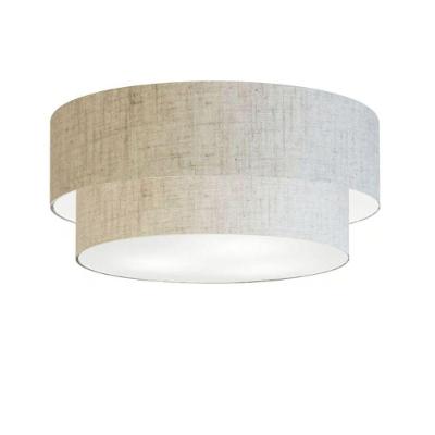 Plafon Para Sala Cilíndrico Sl-3021 Cúpula Cor Rústico Bege