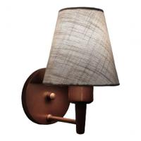 Arandela Cone Md-2004 Base Cobre Cúpula Em Tecido 14-14x07cm Rustico Cinza - Bivolt - 6