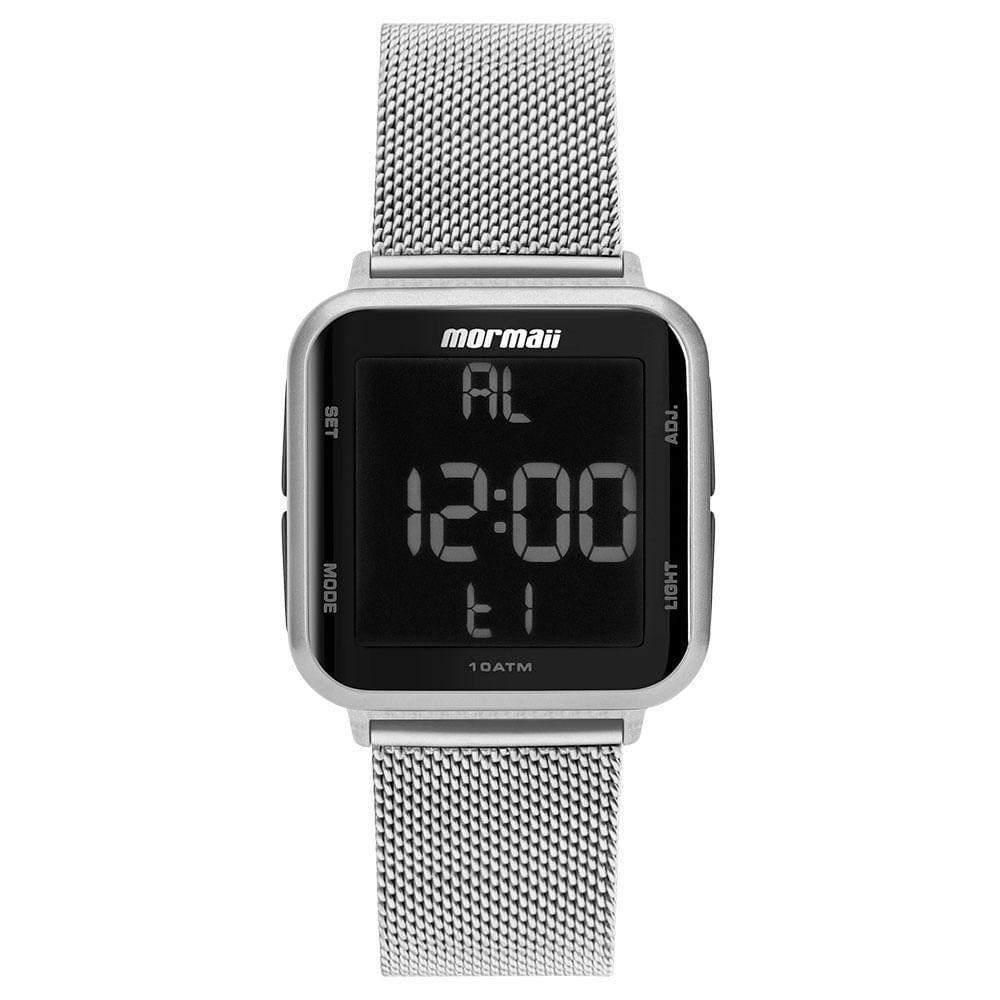 Relógio Mormaii Unissex Digital Prata - Mo6600ak-7k Mo6600ak-7k - 1