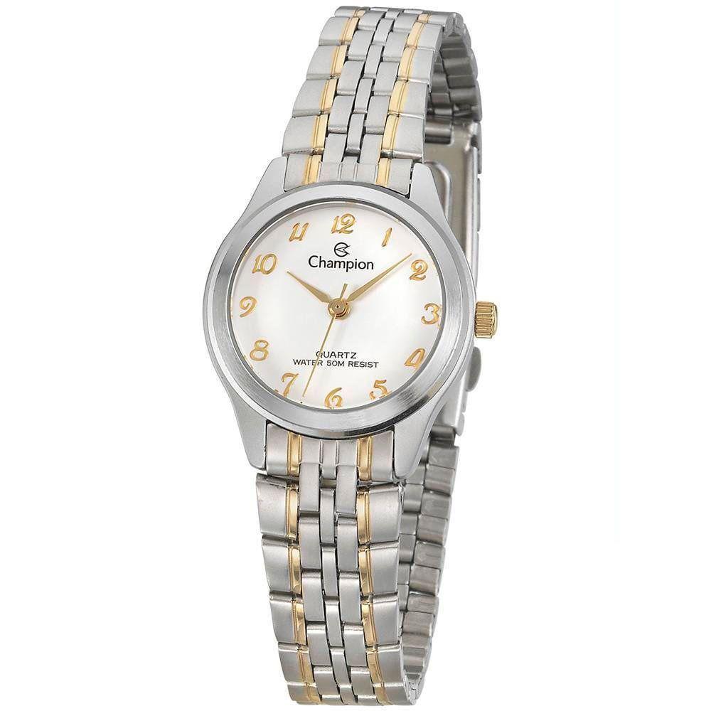Relógio Champion Feminino Analógico Prata Dourado Ch25276b - 1