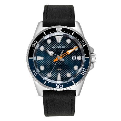 Relógio Mondaine Masculino Analógico Azul Preto 32886g0mvnh1
