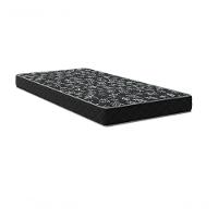 Cama Box Solteiro 88 Tecido Sintético Preto Com Colchão Espuma D20 - Tampo Preto 12cm - 3