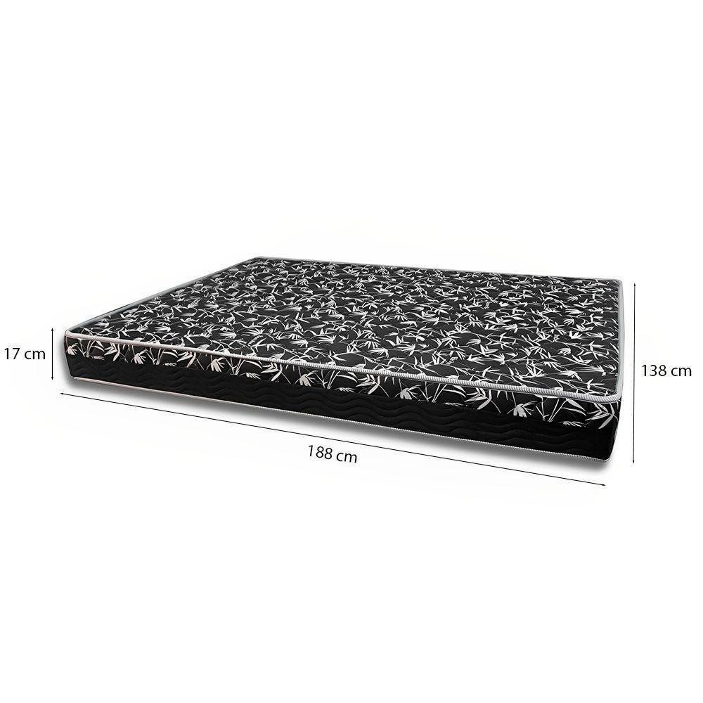 Cama Box Casal 138 Tecido Sintético Branco Com Colchão Belize Bello Box - D33 Preto 57x138x188 - 2