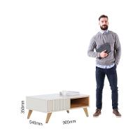 Mesa De Centro Ambiente Jeri Off White Freijó - Colibri