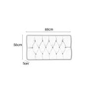 Cabeceira Solteiro 88 - Bello Box - Estilo Capitonê Suede Preto Sem Strass - 2