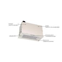 Coifa De Embutir Tramontina Incasso 51cm Aço Inox Com Acabamento Acetinado 127v - 2