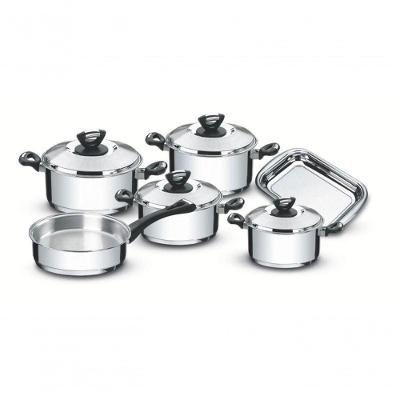 Jogo De Panelas Tramontina Solar Baquelite Em Aço Inox 6 Peças