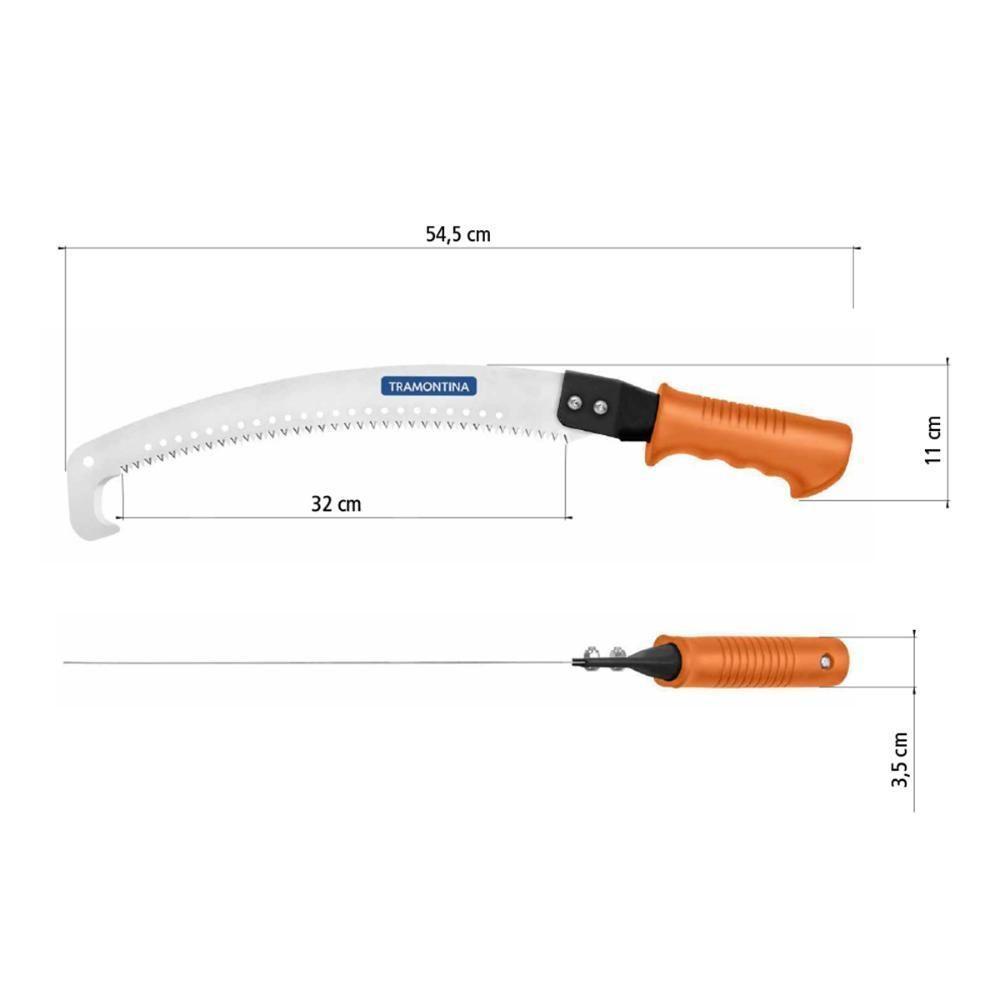 Serrote De Poda Com Gancho 12,5 - 320 Mm Aço Com Empunhadura Emborrachada - Tramontina - 4