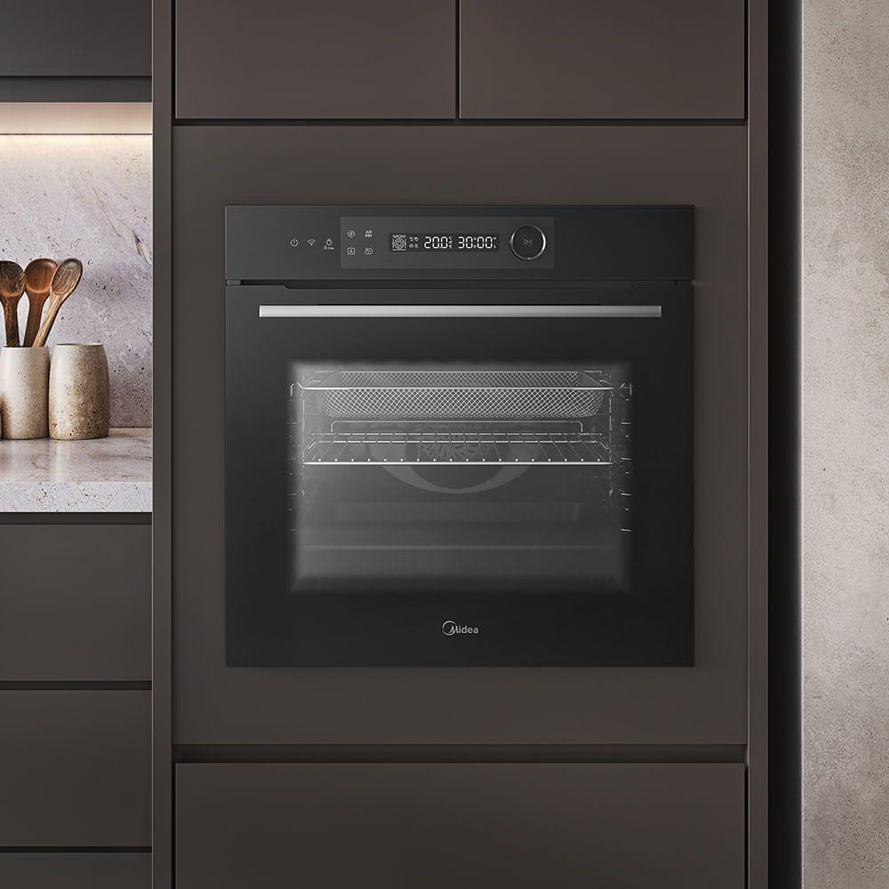 Forno Elétrico De Embutir 80L Touch Smart Com Airfryer Midea TSI80P2 220V - 6