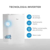 Frigobar Branco 124L Inverter Bivolt Midea MDRD181FGD013 Bivolt - 9