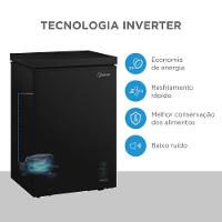 Freezer Horizontal 100L Flexbeer Inverter Preto Midea MDRC151FZD303 Bivolt - 5