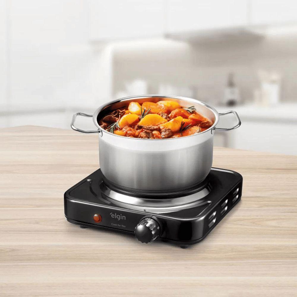 Fogao Cooktop Eletrico Portatil Elgin Fog20 1 Boca 1000w - 110v - 2