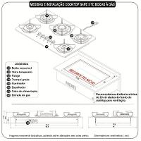 Fogão Cooktop Elétrico 5 Bocas Tripla Chama Bivolt Mesa Em Vidro Safe Ferro Fundido Fogatti Bivolt - 4