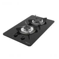 Fogão Cooktop 2 Bocas Mesa Em Vidro Safe Ferro Fundido Fogatti Bivolt - 1