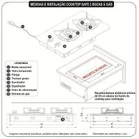 Fogão Cooktop 2 Bocas Mesa Em Vidro Safe Ferro Fundido Fogatti Bivolt - 4