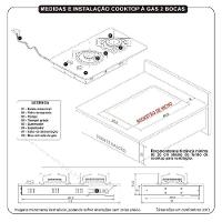 Fogão Cooktop 2 Bocas Mesa Em Vidro Preto Fogatti Inox 27000001-00 Bivolt - 4