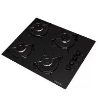 Fogão Cooktop 4 Bocas Mesa Em Vidro Preto Fogatti Esmaltado 27000101-02 Bivolt - 2