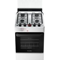 Fogão A Gás Esmaltec Mesa Inox Tampa De Vidro Forno 50L Ideal Top Branco 4 Bocas Bivolt - 7