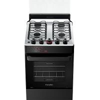 Fogão A Gás Esmaltec Mesa Inox Tampa De Vidro Forno 50L Ideal Top Preto 4 Bocas Bivolt - 5