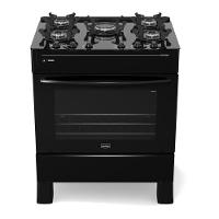 Fogão 5 Bocas A Gás Realce Smart Glass CR222 Preto Bivolt - 6