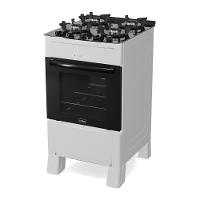 Fogão 4 Bocas A Gás Realce Smart Glass CR223 Branco Bivolt - 1