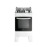 Fogão 4 Bocas Atlas Milão Top Branco Com Mesa De Inox A Gás Bivolt - 1