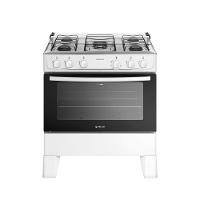 Fogão 5 Bocas Atlas Milão Plus Branco Mesa Inox A Gás Bivolt - 1