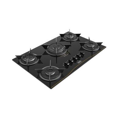 Cooktop a Gás Multimóveis Cooktop 5 Bocas Tripla Chama Realce CR226 Vidro Temperado Preto Bivolt