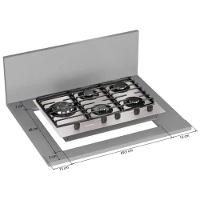 Cooktop 05 Bocas A Gás Tripla Chama MCG5BL Prata Mueller Bivolt - 6