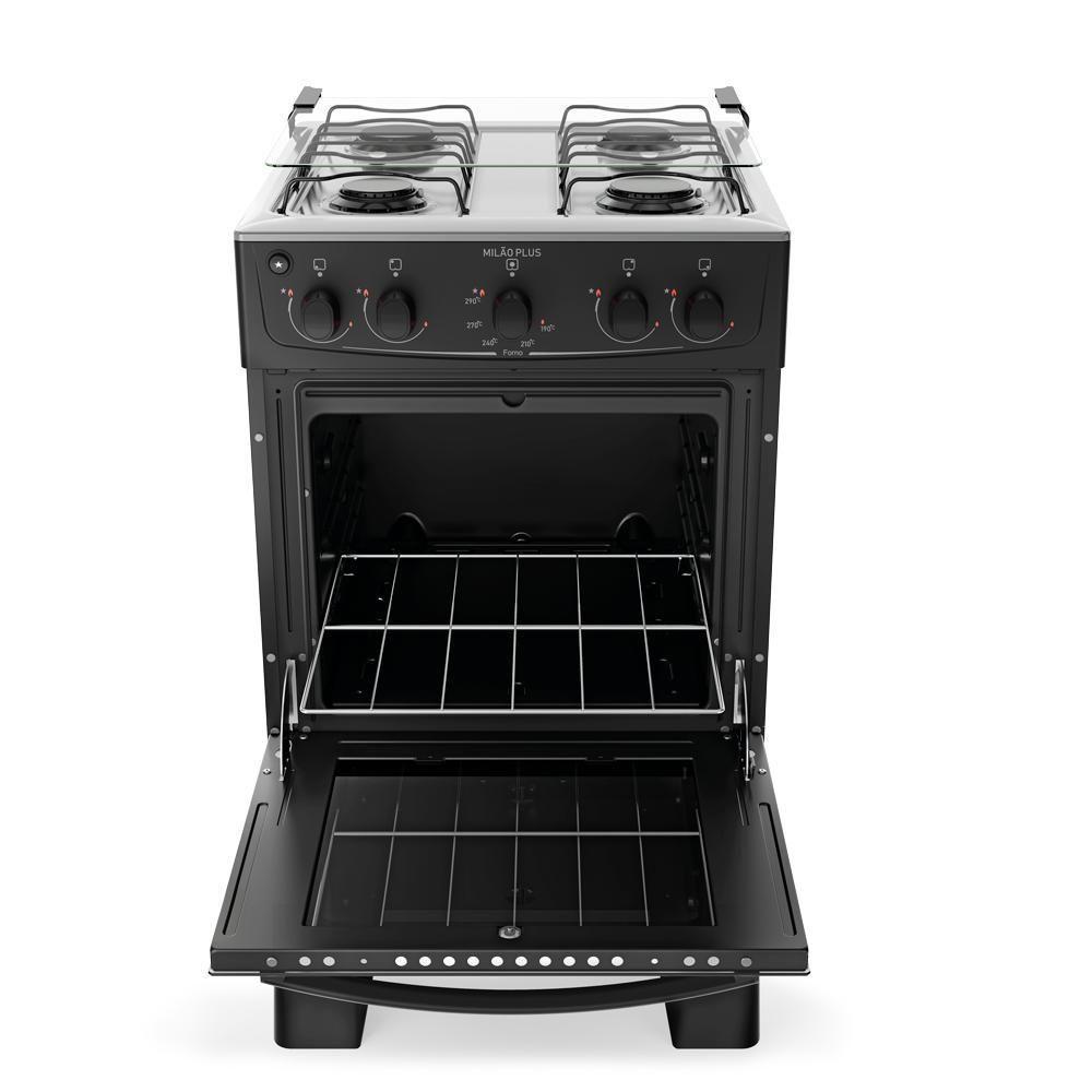 Fogão 4 Bocas Atlas Milão Plus Com Mesa De Inox A Gás Bivolt - 6