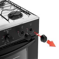 Fogão 4 Bocas Atlas Milão Plus Com Mesa De Inox A Gás Bivolt