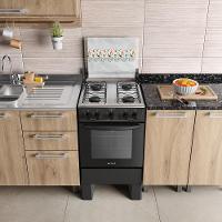 Fogão 4 Bocas Atlas Milão Plus Com Mesa De Inox A Gás Bivolt - 8