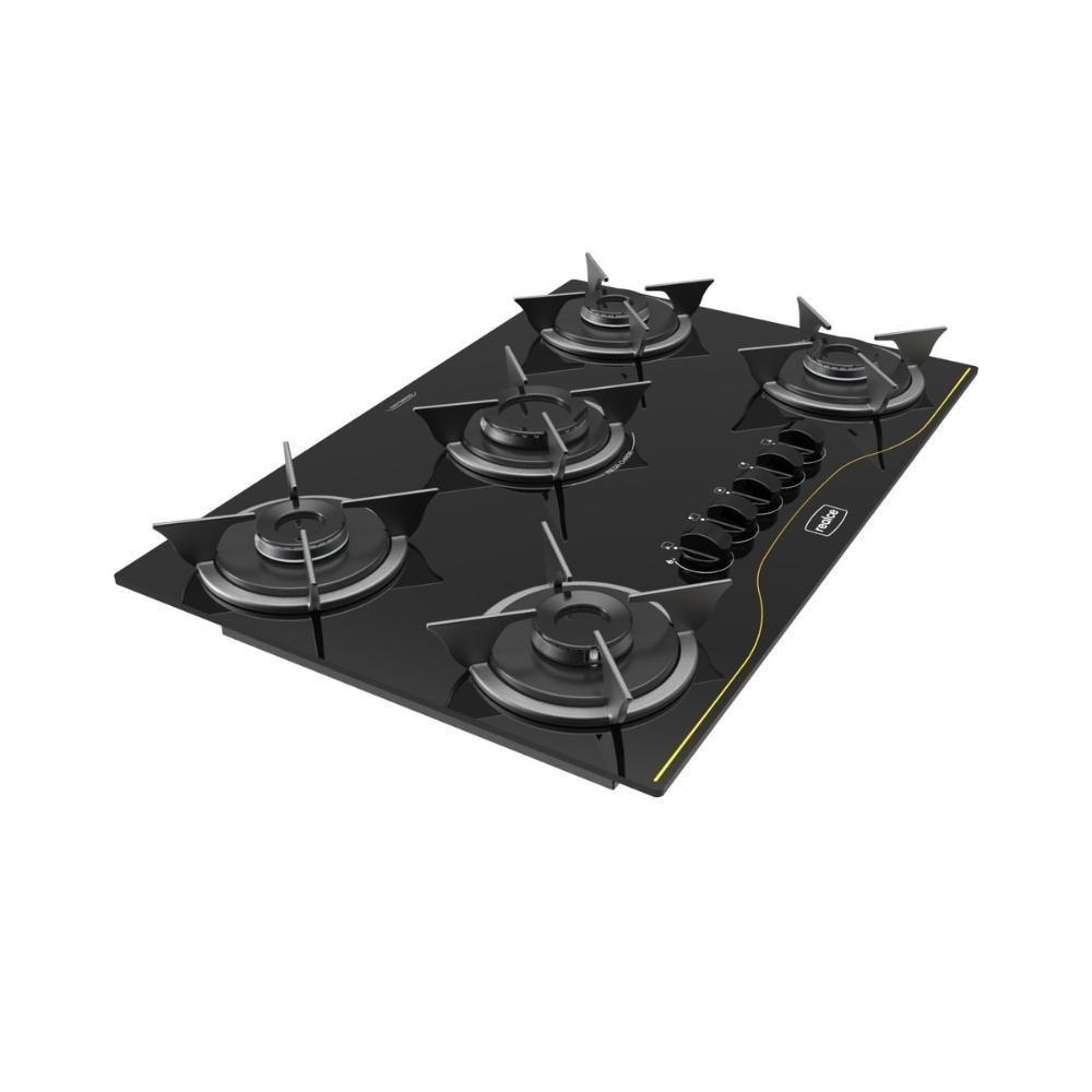 Cooktop 5 Bocas A Gás Realce Bivolt CR225 Preto Bivolt - 1