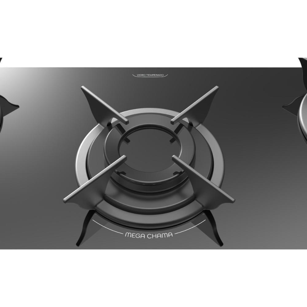 Cooktop 5 Bocas A Gás Realce Bivolt CR225 Preto Bivolt - 4