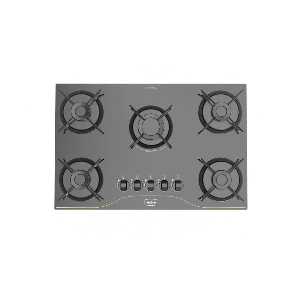 Cooktop 5 Bocas A Gás Realce Bivolt CR225 Preto Bivolt - 5
