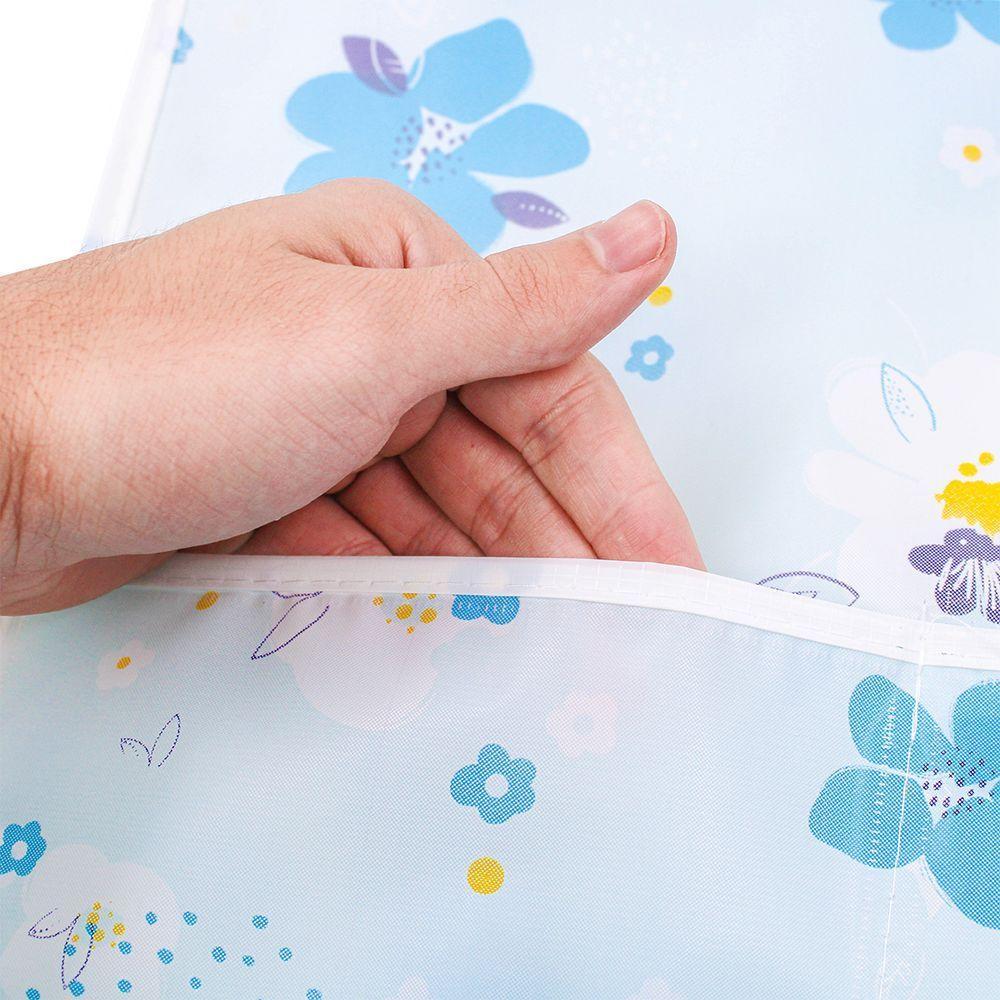 Capa Protetora Para Microondas Forno Eletrico Eletrodomesticos 85x35cm Estampa: Flor Azul - 3