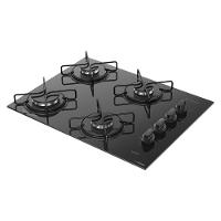 Cooktop 4 Bocas Atlas Milão Mega Chama A Gás Preto Bivolt - 2