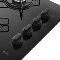 Cooktop 4 Bocas Atlas Milão Mega Chama A Gás Preto Bivolt - 3