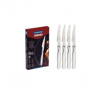 Conjunto De Facas Tramontina Para Churrasco Zurique Aço Inox 4 Peças