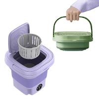 Mini Maquina De Lavar Roupas Dobrável Portátil 6,5 Litros Lilás - 5