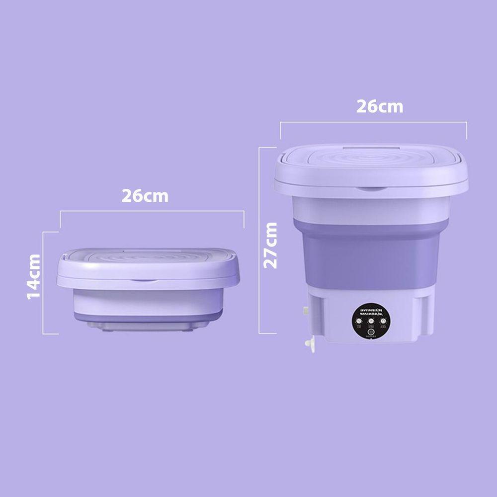 Mini Maquina De Lavar Roupas Dobrável Portátil 6,5 Litros Verde - 6