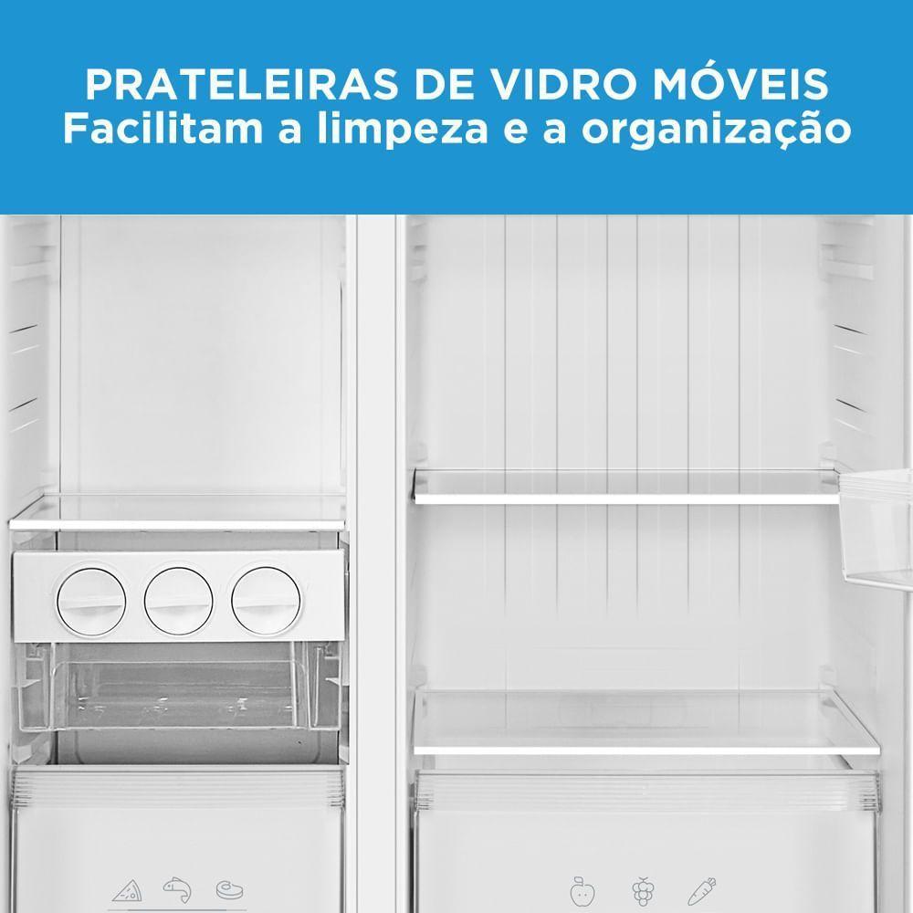 Geladeira Midea Side by Side Inverter Inox Conectada 511L 220V MD-RS710FGD462 - 6