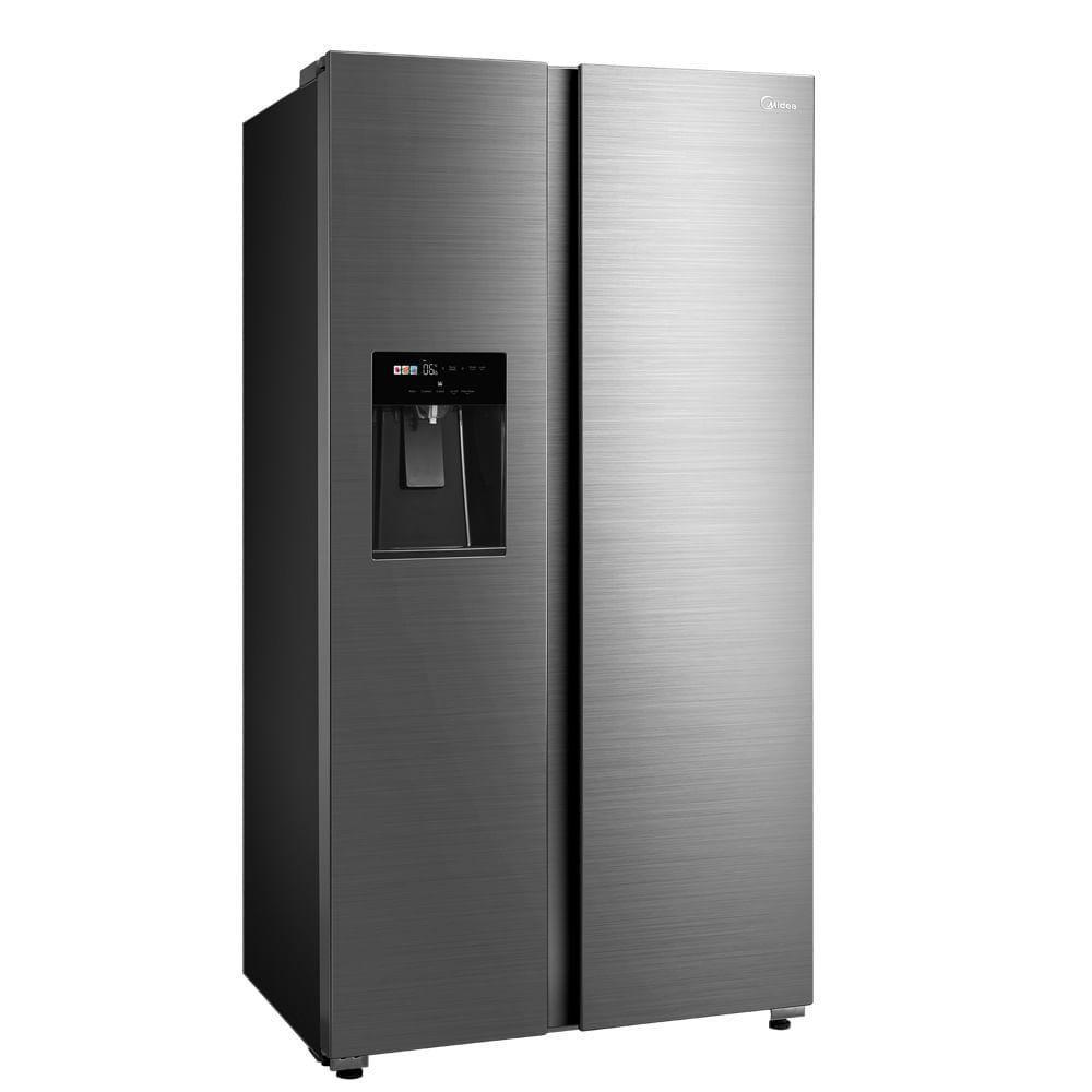 Geladeira Midea Side By Side Dispenser água E Gelo Inverter Inox 570L MDRS761MYD462 220V - 2